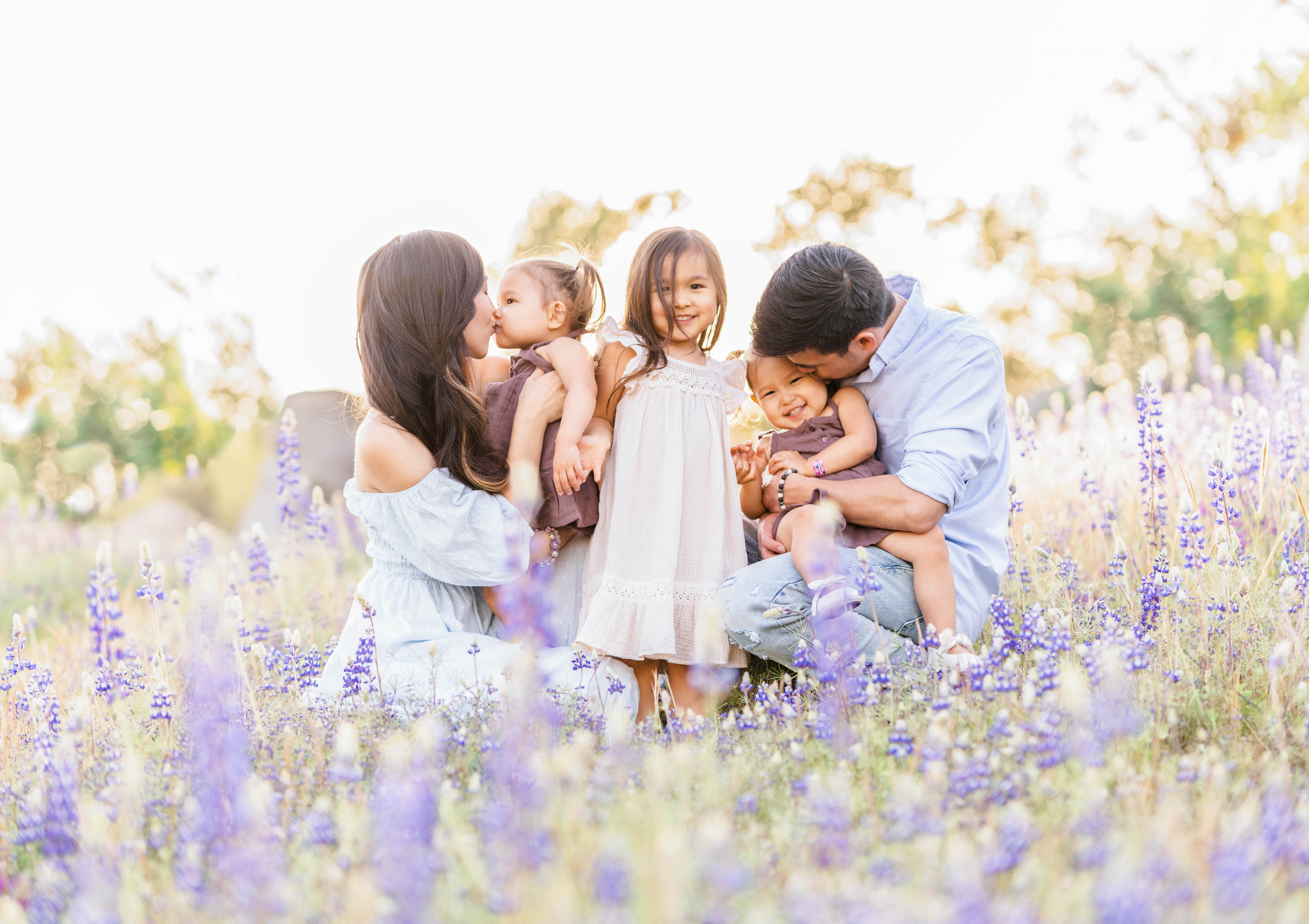 family session in flowers